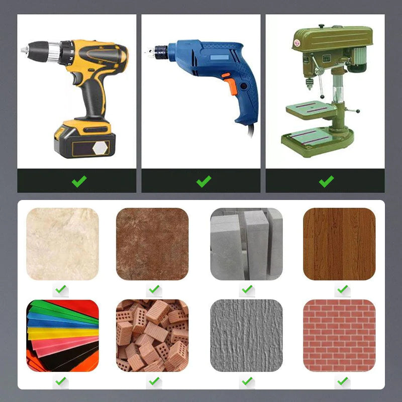 Höghållfast excenterborr med snedhuvud