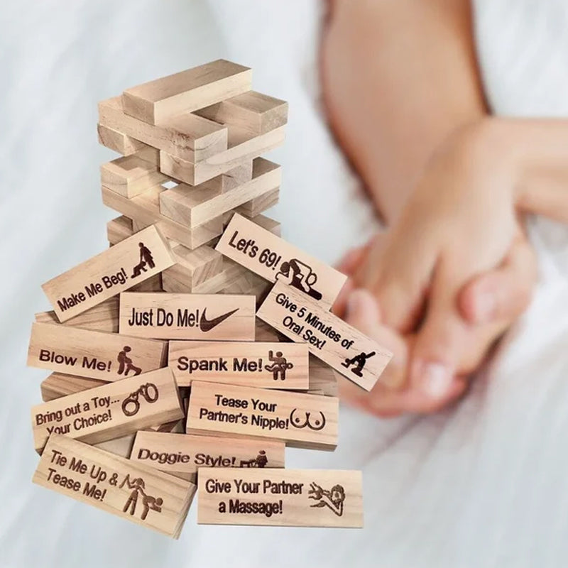 Super Oartig Blocktorn Jenga-spel