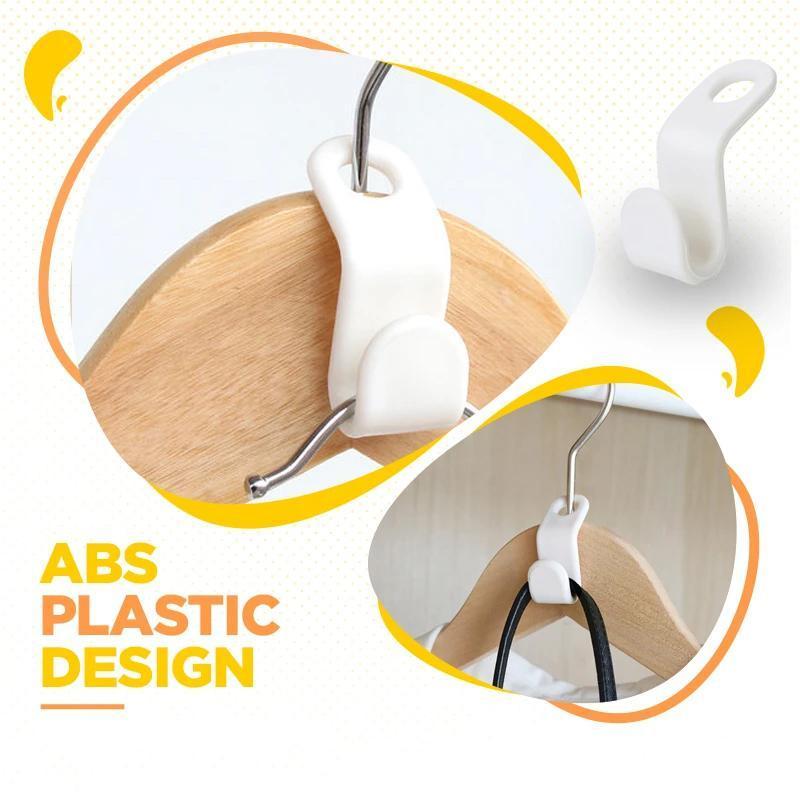 200 PCS - Clothes Hanger Connector Hooks