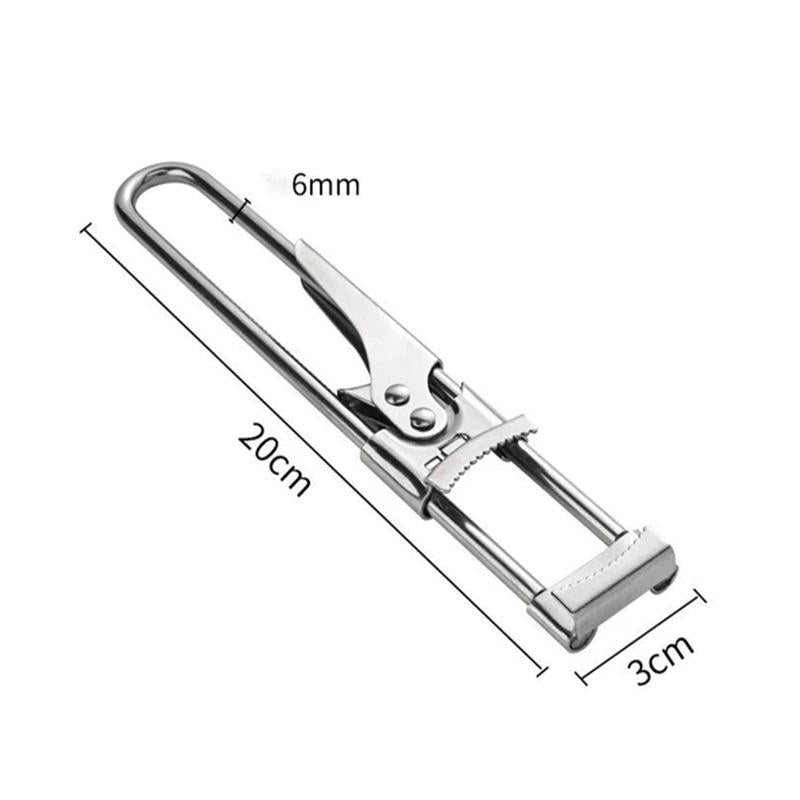 Justerbar multifunktionell konservöppnare i rostfritt stål