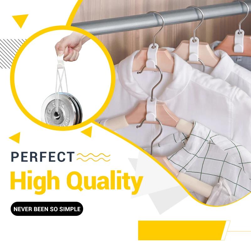 200 PCS - Clothes Hanger Connector Hooks