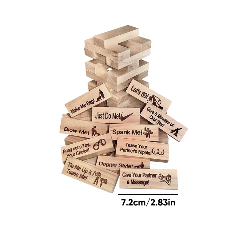 Super Oartig Blocktorn Jenga-spel