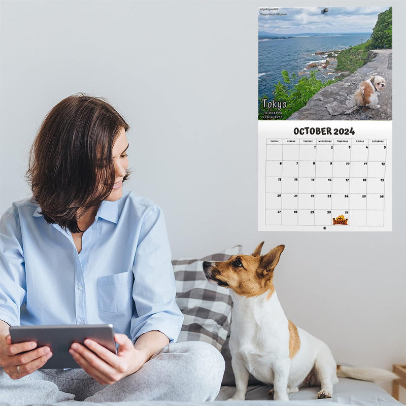 2024 Hundar Bajsar På Vackra Platser Kalender