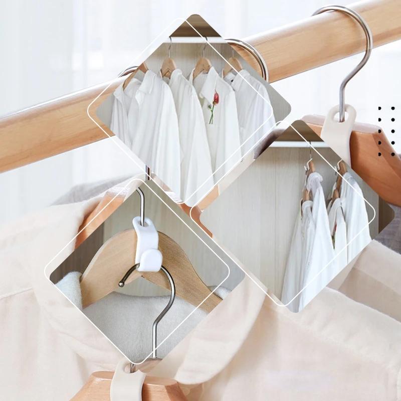 200 PCS - Clothes Hanger Connector Hooks