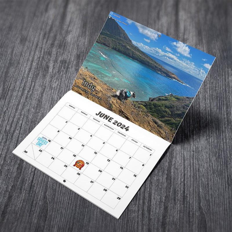 2024 Hundar Bajsar På Vackra Platser Kalender