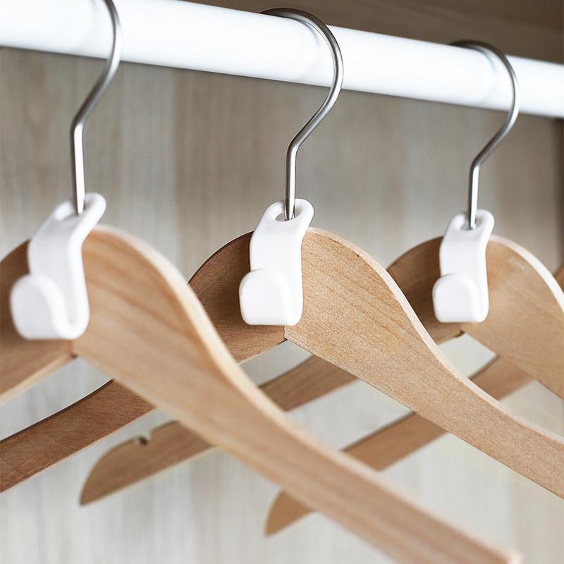 200 PCS - Clothes Hanger Connector Hooks