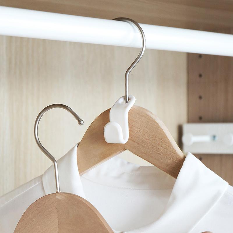 200 PCS - Clothes Hanger Connector Hooks