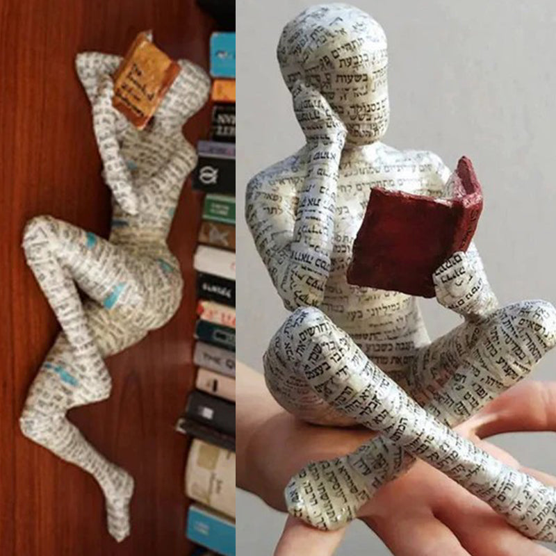 Resin Ornament Hantverk i form av en lärd