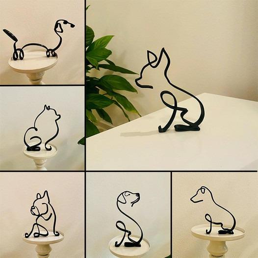 Hund minimalistisk konstskulptur